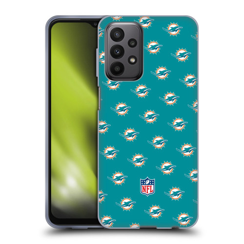 NFL Miami Dolphins Artwork Patterns Soft Gel Case for Samsung Galaxy A23 / 5G (2022)