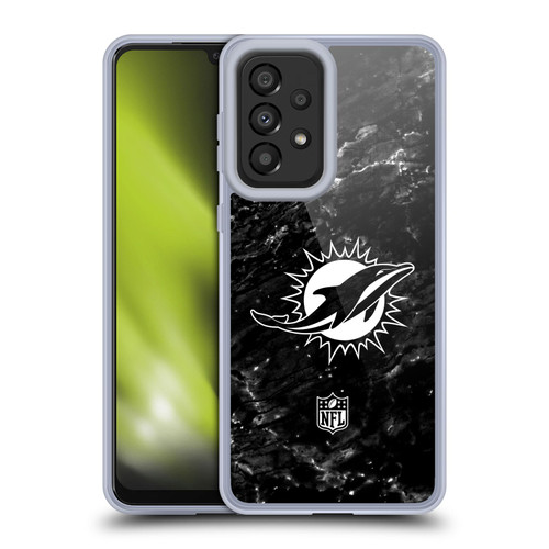 NFL Miami Dolphins Artwork Marble Soft Gel Case for Samsung Galaxy A33 5G (2022)