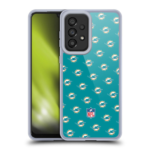 NFL Miami Dolphins Artwork Patterns Soft Gel Case for Samsung Galaxy A33 5G (2022)