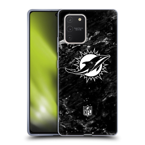 NFL Miami Dolphins Artwork Marble Soft Gel Case for Samsung Galaxy S10 Lite