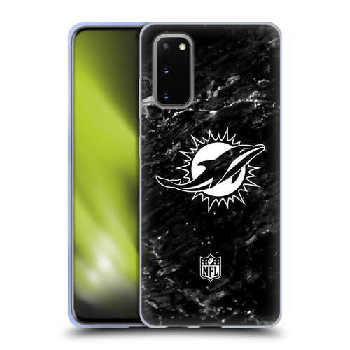 NFL Miami Dolphins Artwork Marble Soft Gel Case for Samsung Galaxy S20 / S20 5G