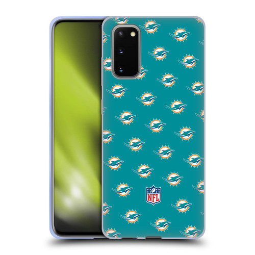 NFL Miami Dolphins Artwork Patterns Soft Gel Case for Samsung Galaxy S20 / S20 5G