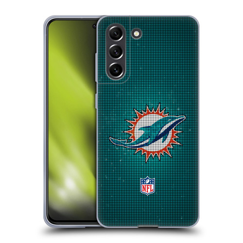 NFL Miami Dolphins Artwork LED Soft Gel Case for Samsung Galaxy S21 FE 5G