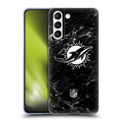 NFL Miami Dolphins Artwork Marble Soft Gel Case for Samsung Galaxy S21 5G