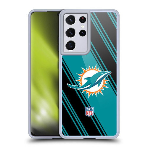 NFL Miami Dolphins Artwork Stripes Soft Gel Case for Samsung Galaxy S21 Ultra 5G NFL Miami Dolphins Artwork Stripes Soft Gel Case for Samsung Galaxy S21 Ultra 5G