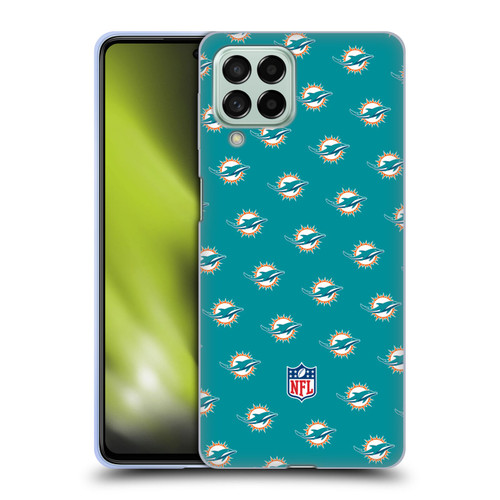NFL Miami Dolphins Artwork Patterns Soft Gel Case for Samsung Galaxy M53 (2022)