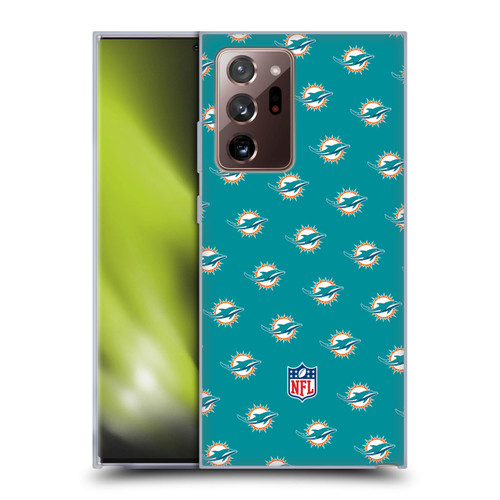 NFL Miami Dolphins Artwork Patterns Soft Gel Case for Samsung Galaxy Note20 Ultra / 5G