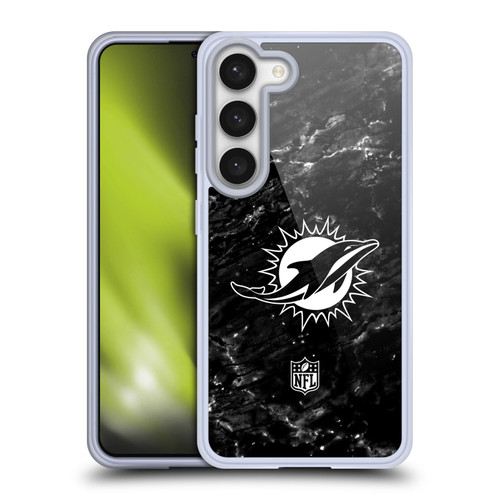 NFL Miami Dolphins Artwork Marble Soft Gel Case for Samsung Galaxy S23 5G