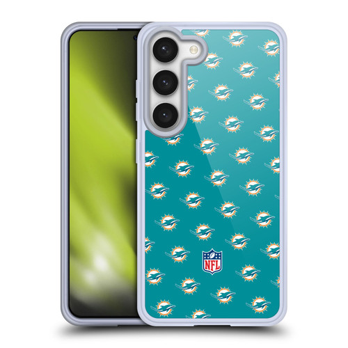 NFL Miami Dolphins Artwork Patterns Soft Gel Case for Samsung Galaxy S23 5G