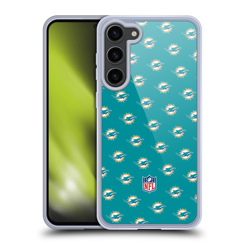 NFL Miami Dolphins Artwork Patterns Soft Gel Case for Samsung Galaxy S23+ 5G