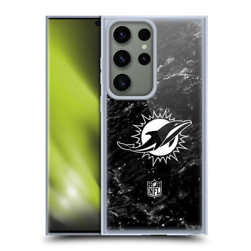 NFL Miami Dolphins Artwork Marble Soft Gel Case for Samsung Galaxy S23 Ultra 5G