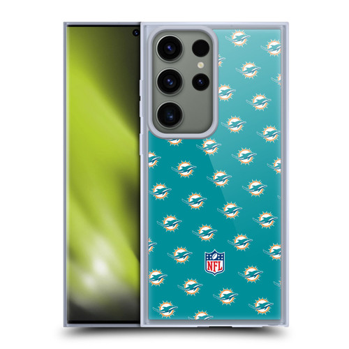 NFL Miami Dolphins Artwork Patterns Soft Gel Case for Samsung Galaxy S23 Ultra 5G