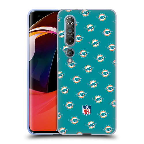 NFL Miami Dolphins Artwork Patterns Soft Gel Case for Xiaomi Mi 10 5G / Mi 10 Pro 5G