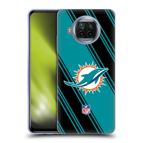 NFL Miami Dolphins Artwork Stripes Soft Gel Case for Xiaomi Mi 10T Lite 5G