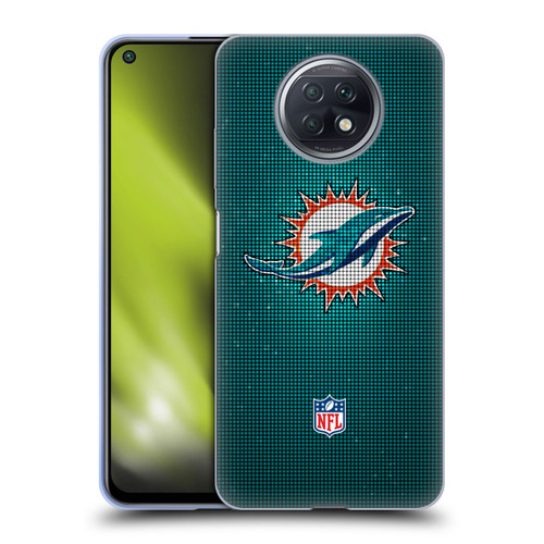 NFL Miami Dolphins Artwork LED Soft Gel Case for Xiaomi Redmi Note 9T 5G