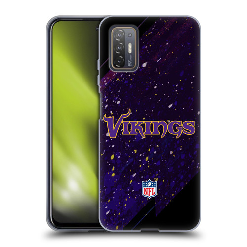 NFL Minnesota Vikings Logo Blur Soft Gel Case for HTC Desire 21 Pro 5G