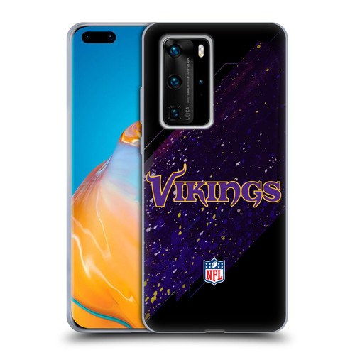 NFL Minnesota Vikings Logo Blur Soft Gel Case for Huawei P40 Pro / P40 Pro Plus 5G