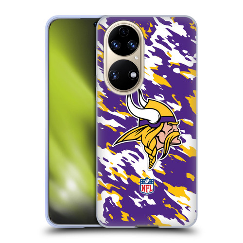 NFL Minnesota Vikings Logo Camou Soft Gel Case for Huawei P50