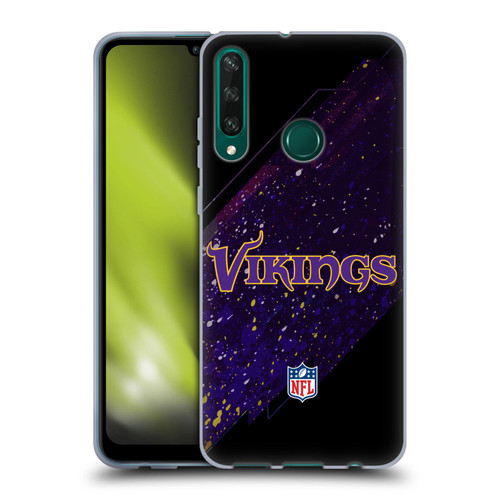 NFL Minnesota Vikings Logo Blur Soft Gel Case for Huawei Y6p
