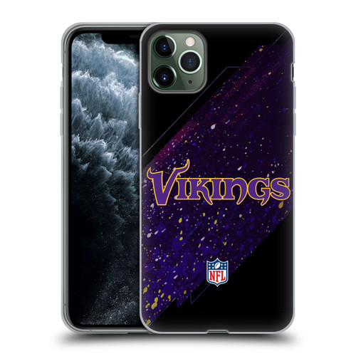 NFL Minnesota Vikings Logo Blur Soft Gel Case for Apple iPhone 11 Pro Max
