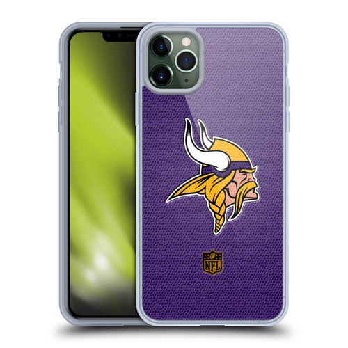 NFL Minnesota Vikings Logo Football Soft Gel Case for Apple iPhone 11 Pro Max