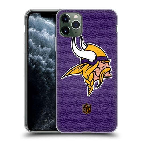 NFL Minnesota Vikings Logo Football Soft Gel Case for Apple iPhone 11 Pro Max