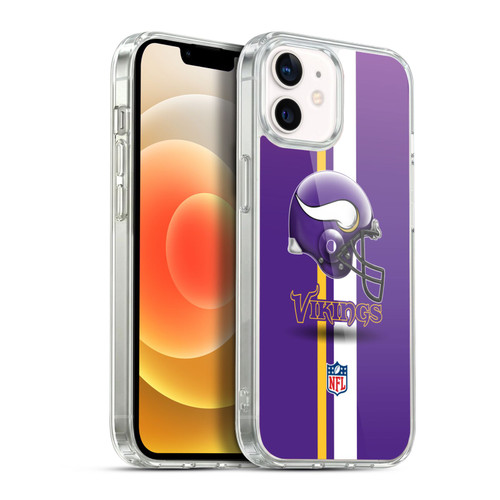 NFL Minnesota Vikings Logo Helmet Soft Gel Case for Apple iPhone 12 / iPhone 12 Pro & MagSafe