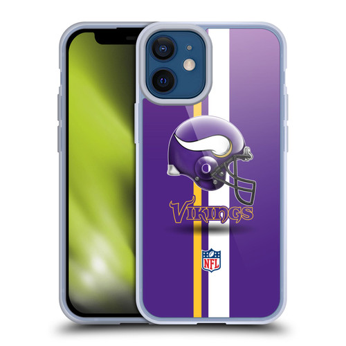 NFL Minnesota Vikings Logo Helmet Soft Gel Case for Apple iPhone 12 Mini NFL Minnesota Vikings Logo Helmet Soft Gel Case for Apple iPhone 12 Mini
