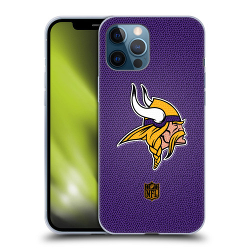 NFL Minnesota Vikings Logo Football Soft Gel Case for Apple iPhone 12 Pro Max