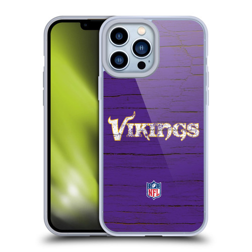 NFL Minnesota Vikings Logo Distressed Look Soft Gel Case for Apple iPhone 13 Pro Max NFL Minnesota Vikings Logo Distressed Look Soft Gel Case for Apple iPhone 13 Pro Max