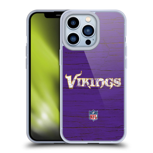 NFL Minnesota Vikings Logo Distressed Look Soft Gel Case for Apple iPhone 13 Pro NFL Minnesota Vikings Logo Distressed Look Soft Gel Case for Apple iPhone 13 Pro