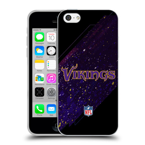 NFL Minnesota Vikings Logo Blur Soft Gel Case for Apple iPhone 5c