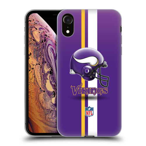 NFL Minnesota Vikings Logo Helmet Soft Gel Case for Apple iPhone XR