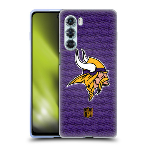 NFL Minnesota Vikings Logo Football Soft Gel Case for Motorola Edge S30 / Moto G200 5G