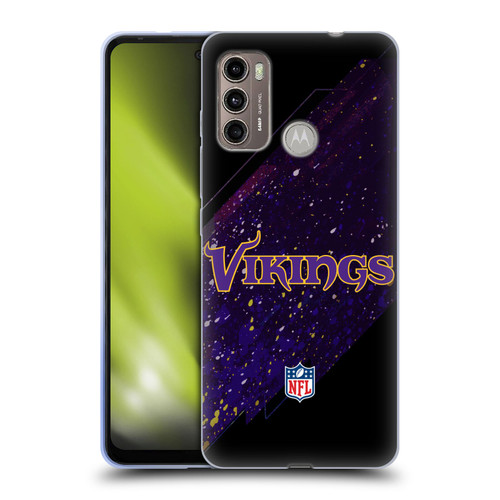 NFL Minnesota Vikings Logo Blur Soft Gel Case for Motorola Moto G60 / Moto G40 Fusion