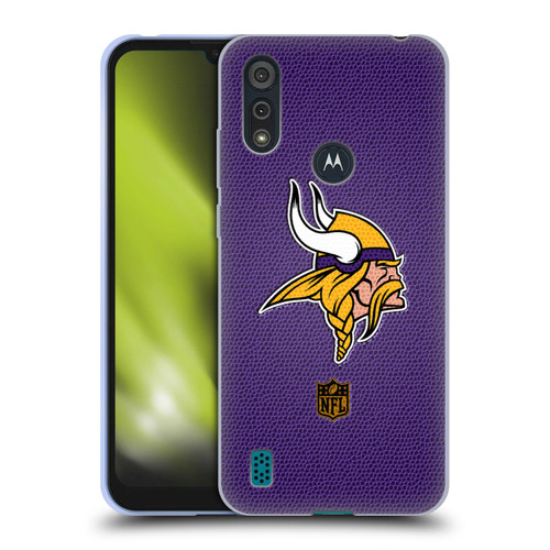 NFL Minnesota Vikings Logo Football Soft Gel Case for Motorola Moto E6s (2020)