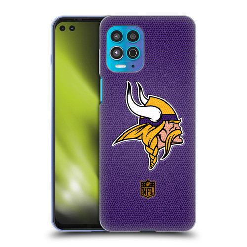 NFL Minnesota Vikings Logo Football Soft Gel Case for Motorola Moto G100