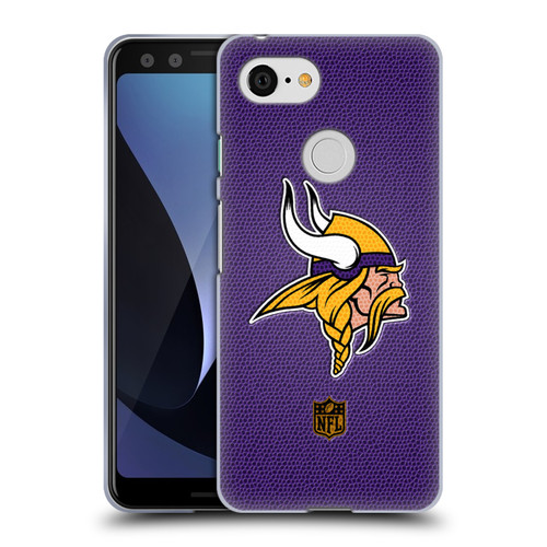 NFL Minnesota Vikings Logo Football Soft Gel Case for Google Pixel 3