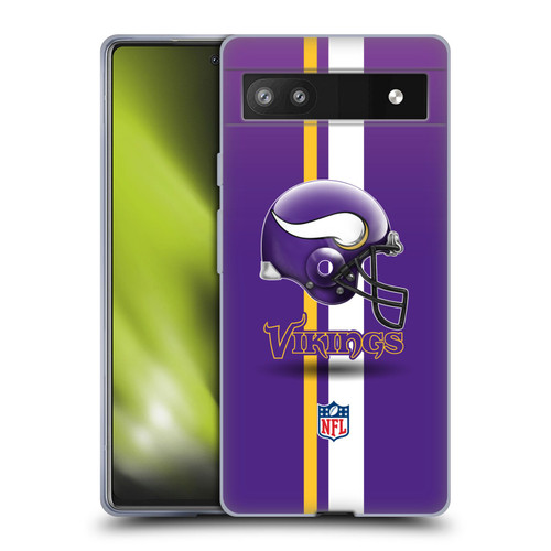 NFL Minnesota Vikings Logo Helmet Soft Gel Case for Google Pixel 6a