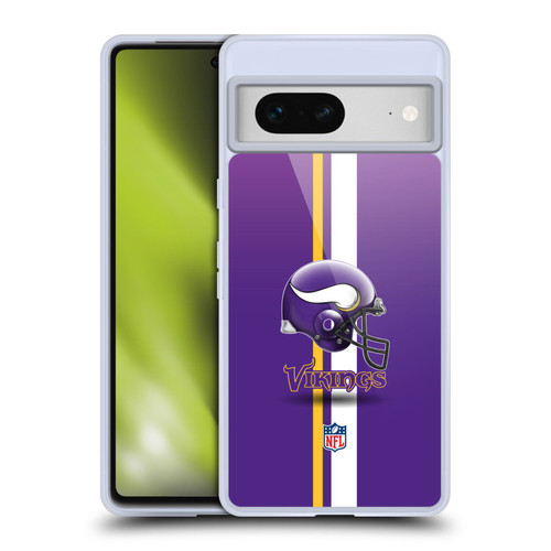 NFL Minnesota Vikings Logo Helmet Soft Gel Case for Google Pixel 7