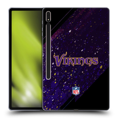 NFL Minnesota Vikings Logo Blur Soft Gel Case for Samsung Galaxy Tab S8 Plus