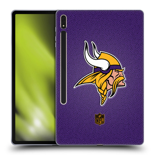 NFL Minnesota Vikings Logo Football Soft Gel Case for Samsung Galaxy Tab S8 Plus