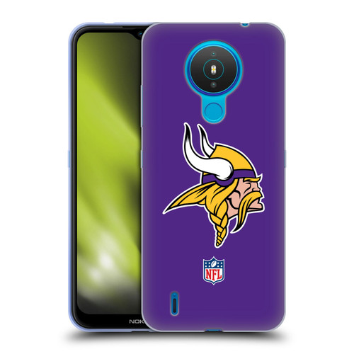 NFL Minnesota Vikings Logo Plain Soft Gel Case for Nokia 1.4