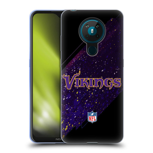 NFL Minnesota Vikings Logo Blur Soft Gel Case for Nokia 5.3
