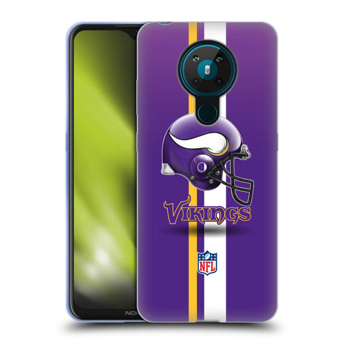 NFL Minnesota Vikings Logo Helmet Soft Gel Case for Nokia 5.3
