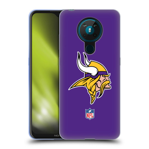 NFL Minnesota Vikings Logo Plain Soft Gel Case for Nokia 5.3