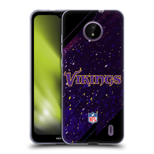 NFL Minnesota Vikings Logo Blur Soft Gel Case for Nokia C10 / C20