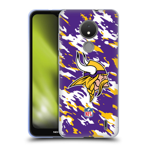 NFL Minnesota Vikings Logo Camou Soft Gel Case for Nokia C21