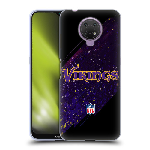 NFL Minnesota Vikings Logo Blur Soft Gel Case for Nokia G10