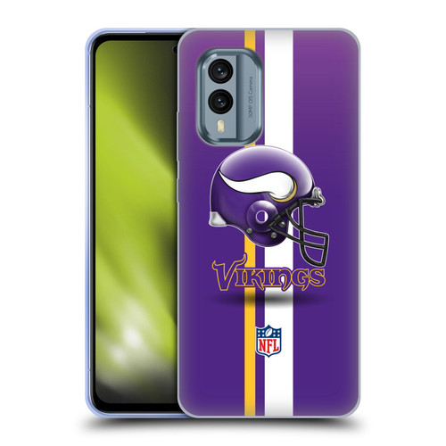 NFL Minnesota Vikings Logo Helmet Soft Gel Case for Nokia X30